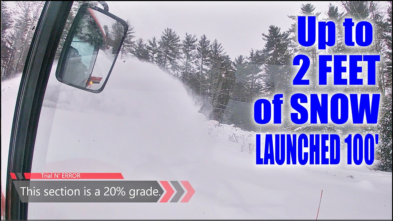 1 Hour of Snow Removal ASMR ;)  Kubota B2650 VS. 10 Year Blizzard!