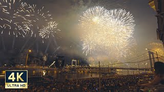 Budapest Hungary 🇭🇺 4K St. Stephen's Day Fireworks August 20, 2021