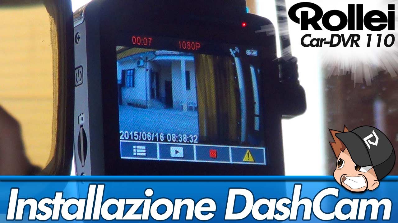 Installazione DashCam Rollei Car-DVR 110 ITA - YouTube