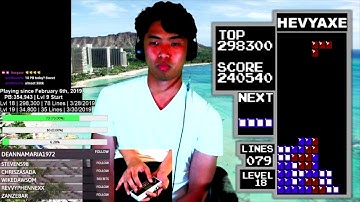 NES TETRIS - NEW PB LVL 18 - 4/2/2019