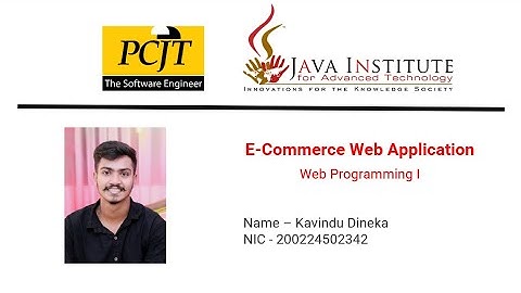 Web Project Task 26 | 1st Year | Semester 01 | Java Institute |Kavindu Dineka