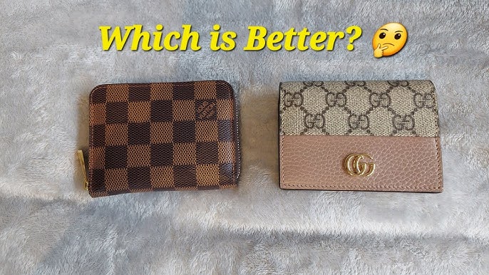 Gucci vs Louis Vuitton Wallets, Zippy Coin purse, GG Card Case Wallet