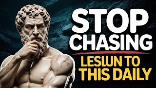 STOP CHASING LISTEN TO THIS DAILY. When You Stop Chasing, Life Starts Coming to You ! Stoicism.