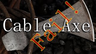 Forging a Cable Damascus Camp axe  Blacksmithing fail.