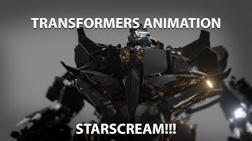 Transformer Animation: Bayverse Starscream Motion test (RENDERED)