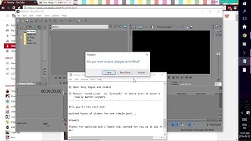 Sony Vegas Unmanaged Exception (0xc0000005) SOLVED
