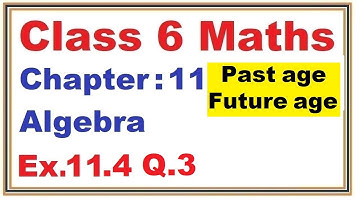 Ex.11.4 (Q.3) Chapter:11 Algebra | Ncert Maths Class 6 | Cbse