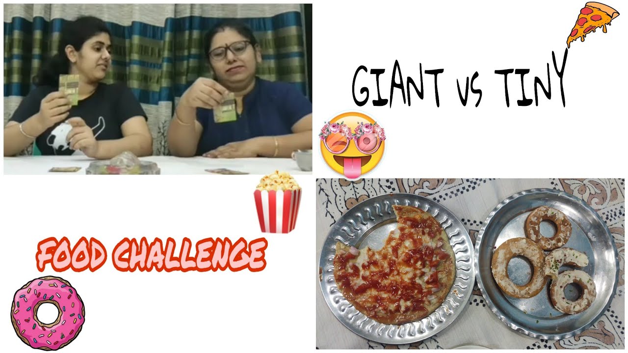 GIANT vs TINY FOOD challenge/Ms.Vsk YouTube