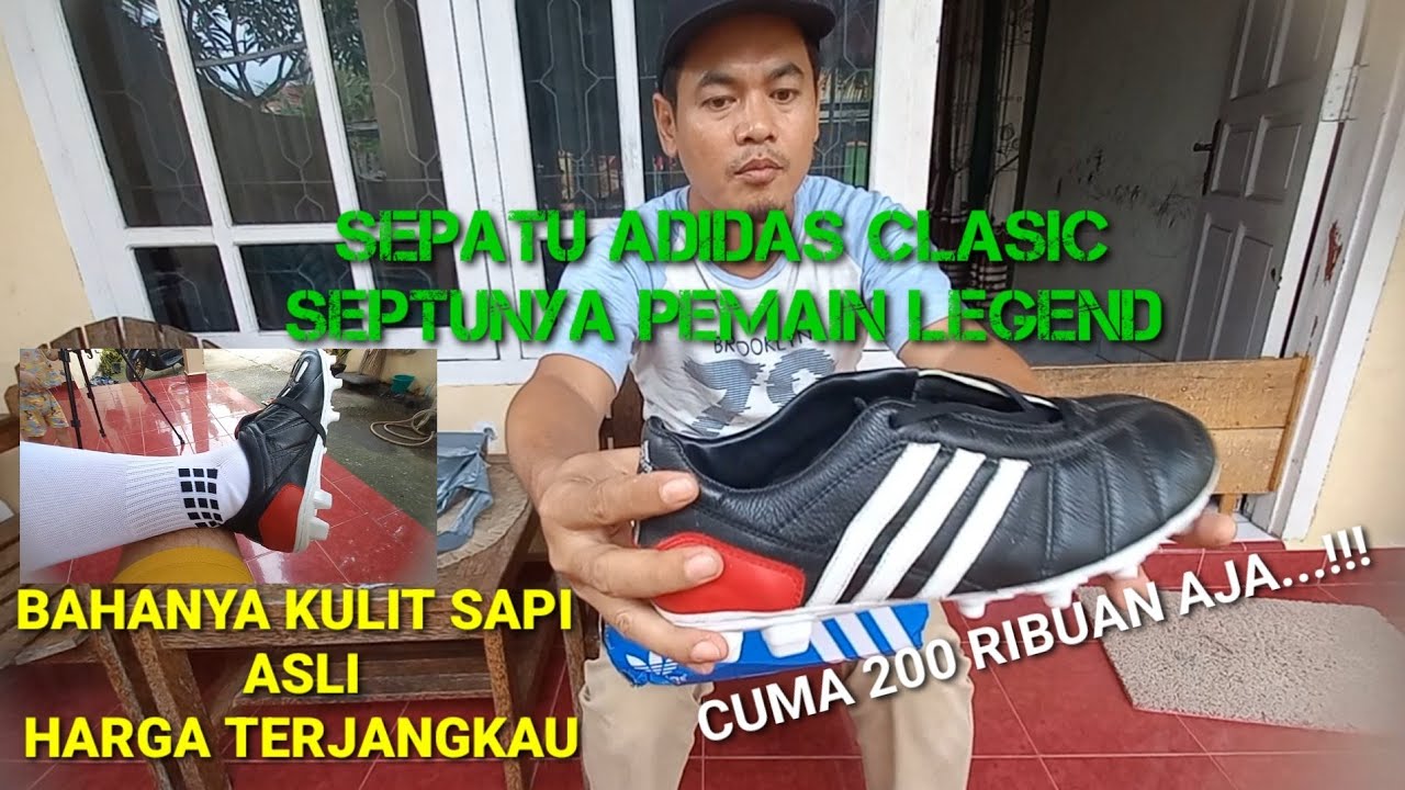 Unboxing sepatu bola Adidas kulit sapi Berkualitas - YouTube