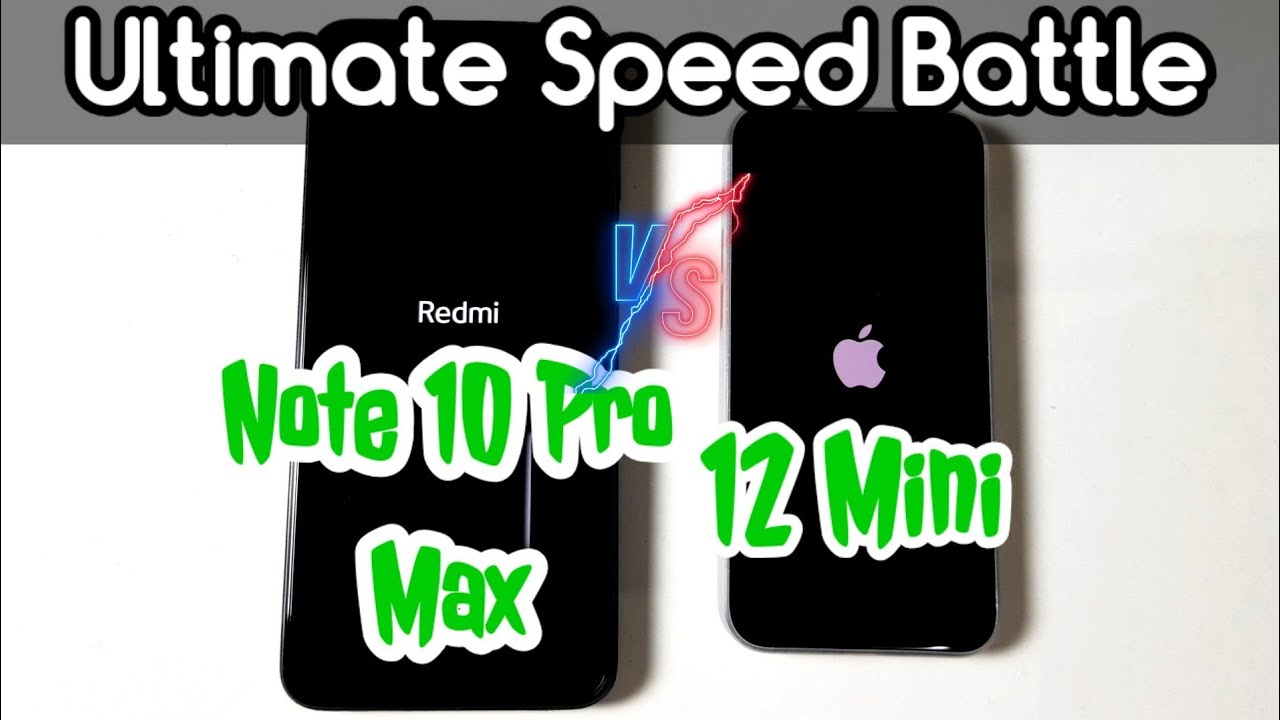 Redmi Note 9 Pro Max vs iPhone 12 Mini Speed Test
