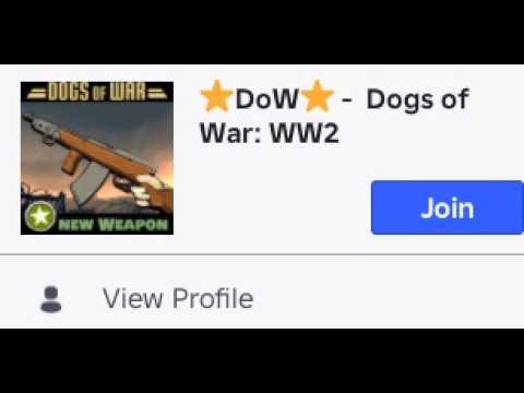 DoW Dogs of War | Roblox