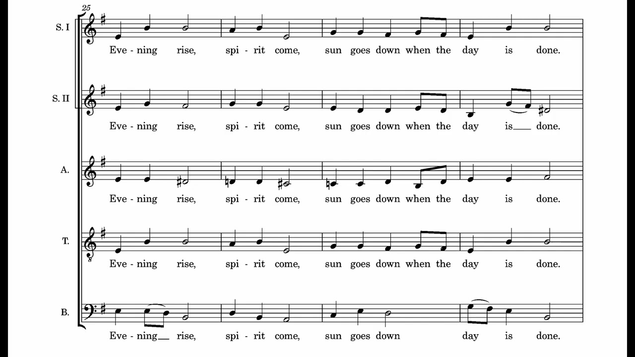 Evening Rise   Tutti   Chanté