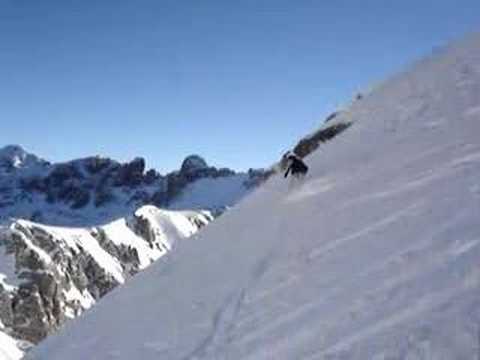 Dachstein / Edelgriess at 50 degrees, Snowboard