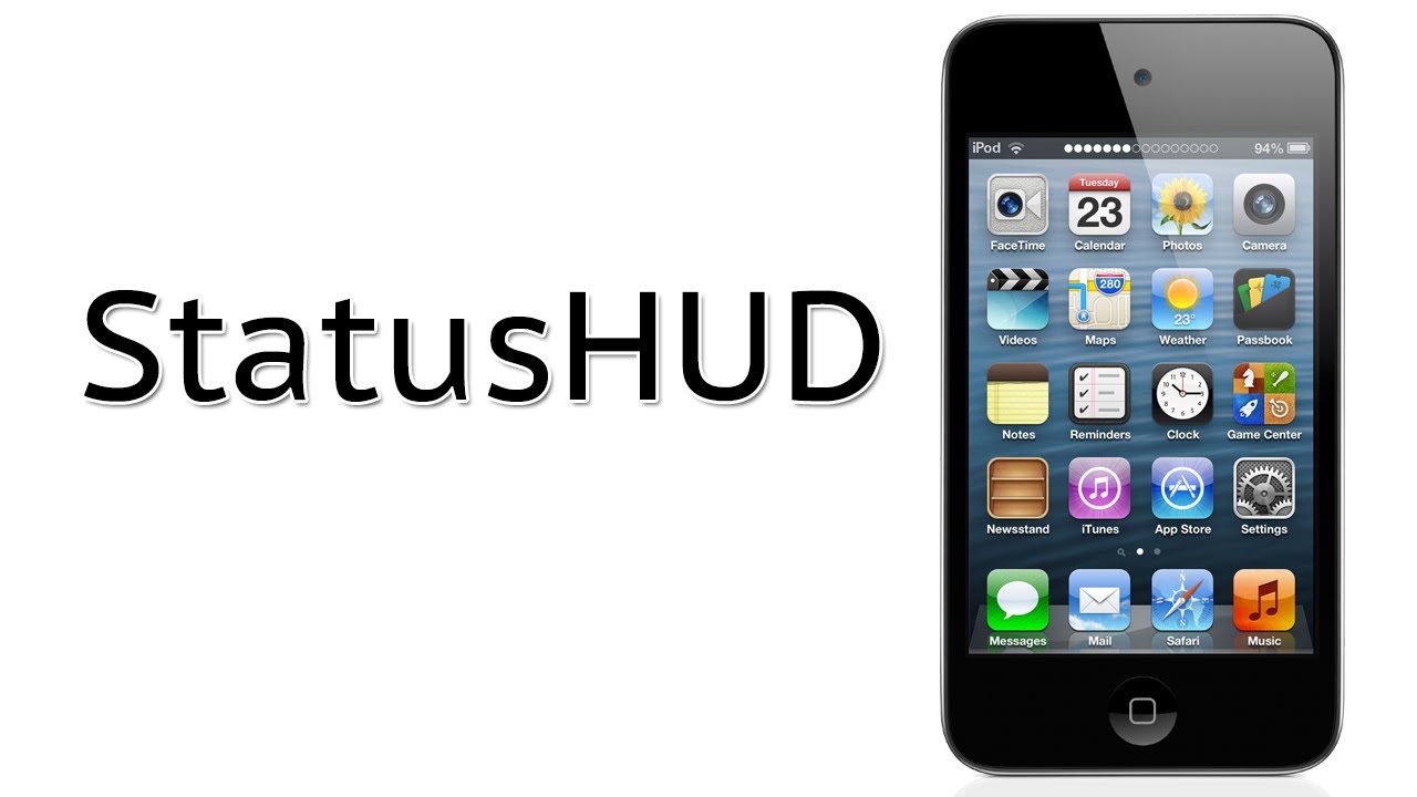 Volume HUD In the Status Bar | StatusHUD Cydia Tweak Review