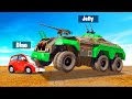 GIANT ARMORED TANK vs. TINY Cars! (Crossout)