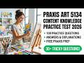 Praxis Art Content Knowledge 5134 Practice Test 2026: 100 Real Exam Questions and Answers