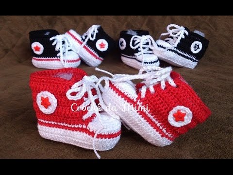 sapatinho all star croche