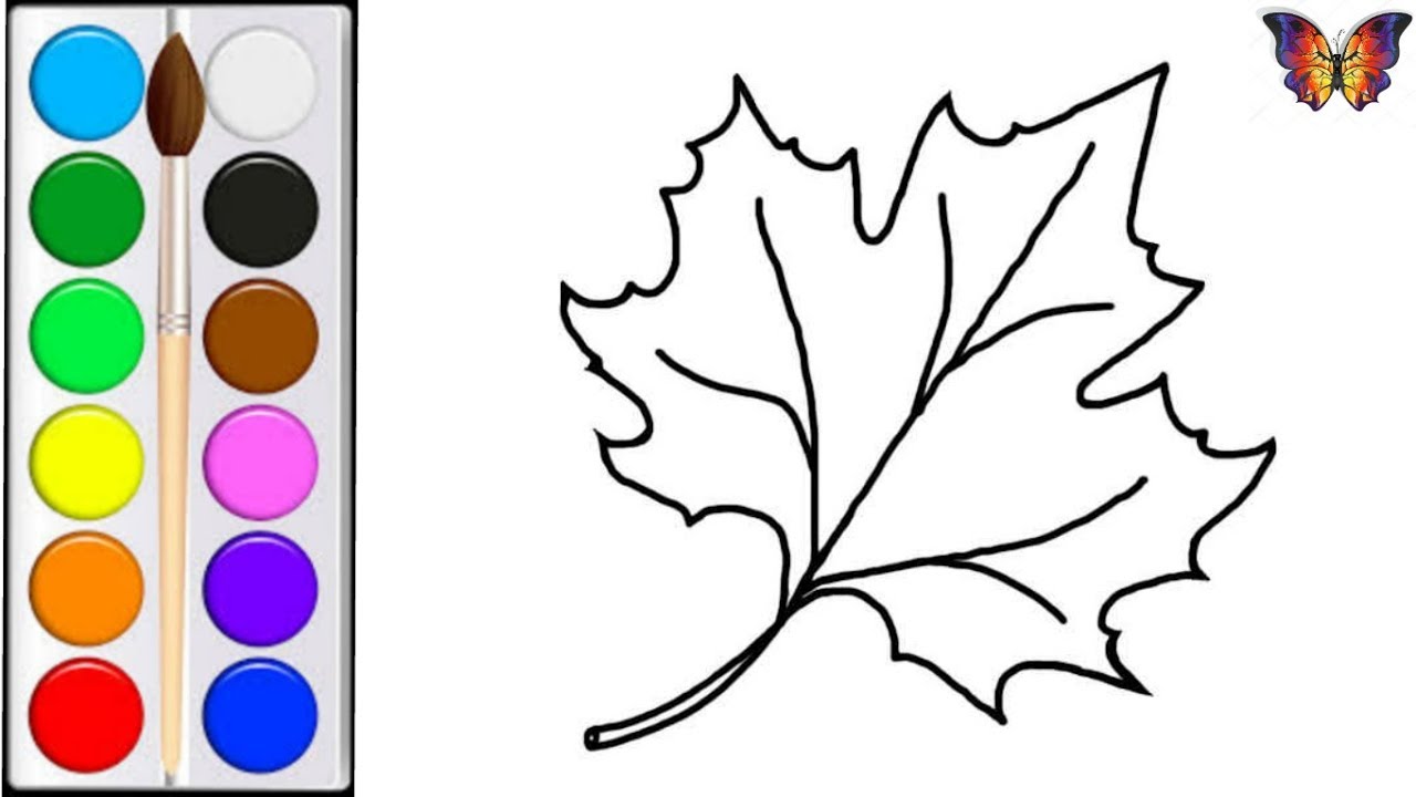 How to Draw a Simple Maple Leaf * Moms and Crafters