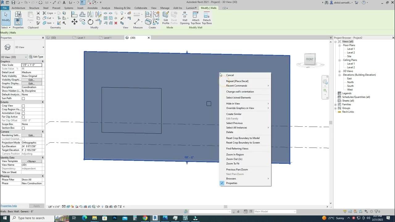 how to place image on wall in revit / revit tutorial/ revit /decal