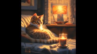 Жизнь кота без лапки Уютный вечер.Рома готовится ко сну.The life of a cat without a paw.#cats#funny