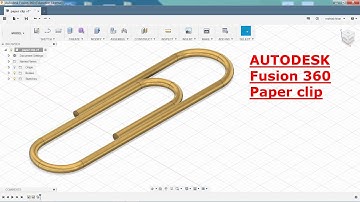 Autodesk Fusion 360 Tutorial Paper clip (Sweep feature)