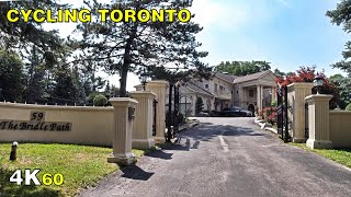 Cycling Toronto's Mega Rich Bridle Path Neighbourhood (Narrated) on Aug 24, 2020 [4K]