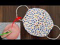 Make Fabric Face Mask at Home / DIY Face Mask With Sewing Machine / Easy Face Mask Pattern