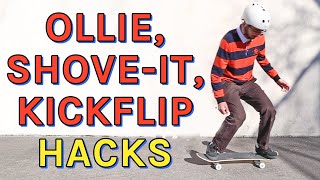 4Pcs Skateboarding Land Tricks Kickflip Practicing Accessory Ollie Fixat 