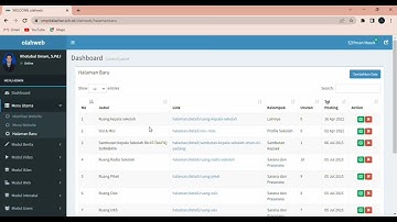 Input visi misi sekolah melalui Olah website