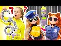 Куклы играют в полицию и полицейских. Видео для детей. Девочки полицейские и маленькая полиция.