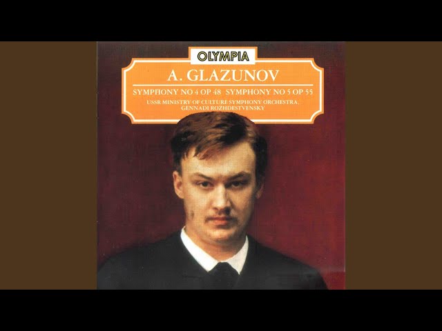 Glazounov - Symphonie n°5 : 2è mvt "Scherzo" : Orch Symph Culture URSS / G.Rozhdestvenski