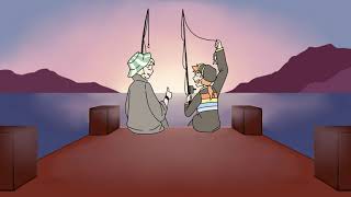 Philza and Fundy going fishing || wind blow animation || FlipaClip