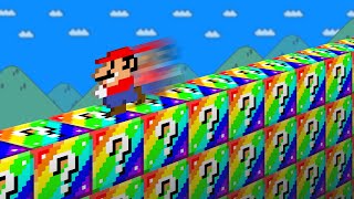 Cat Mario: What if Mario have 9999 Rainbow Item Blocks in Super Mario Bros ?