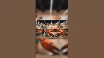 tạo video bằng công nghệ AI VEO 3 | Bà cô dẫn cua khổng lồ đi chơi|