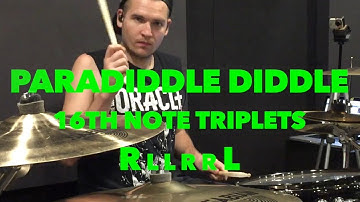 6 Stroke Roll (Paradiddle Diddle Chop) - Intermediate Drum Lesson - #drumlessons