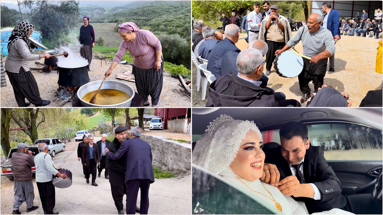 OSMANİYE’DE BİR KÖY DÜĞÜNÜ / Şabalama - Düğün  yemekleri - Gelin Getirme …