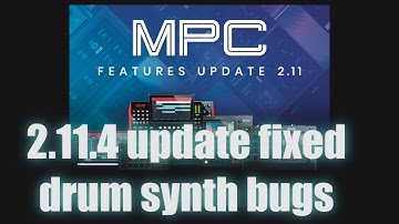 MPC 2.11.4 Update fixed drum synth bugs #akai #mpc #akaimpc