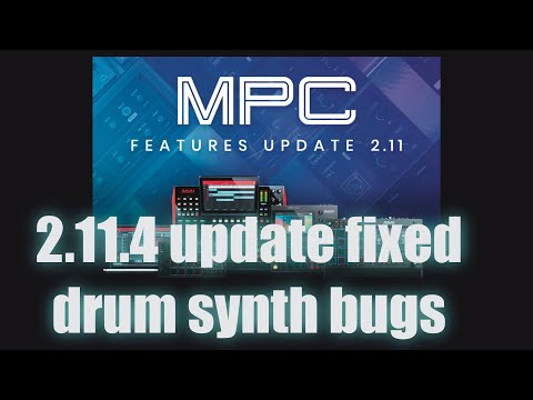 MPC 2.11.4 Update fixed drum synth bugs #akai #mpc #akaimpc