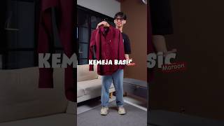 Bingung Mau Pakai Atasan Apa Buat Di Acara Formal? Ada Kemeja Basic Warna Maroon Buat Kalian