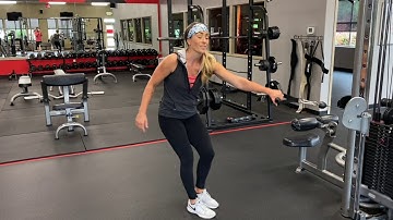 Split Stance Single Arm Row with Rotation