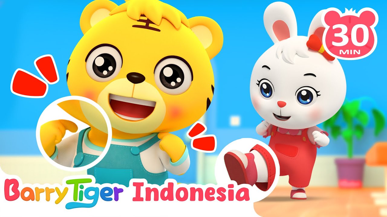 Kepala, Bahu, Lutut, Kaki 🧠🦶 Lagu Anak Belajar Anggota Tubuh | Lagu Edukasi Anak Balita | BarryTiger