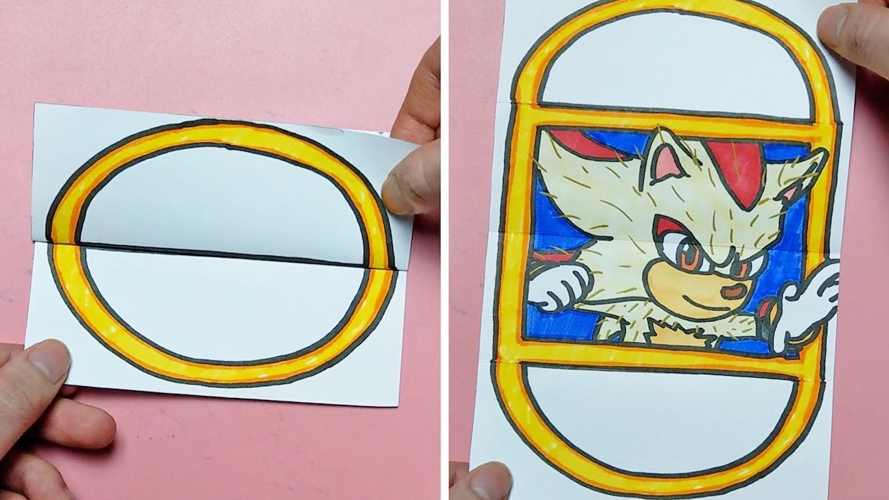 Drawing Super Shadow Folding Surprise - YouTube