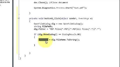 C# Tutorial 51  Reading PDF File Using iTextSharp and show it in Textbox or RichTextbox