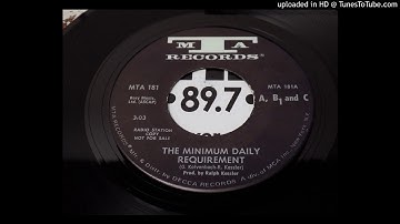 A, B1 and C - The Minimum Daily Requirement (1970)