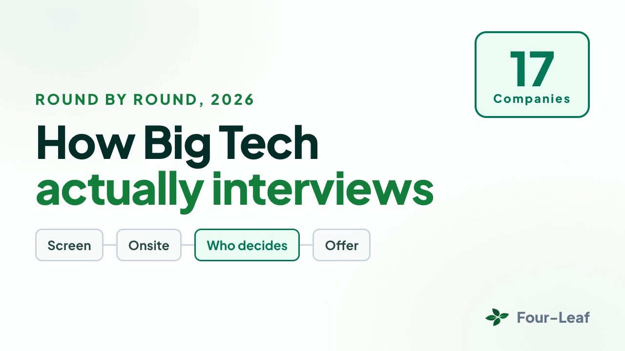 How 17 top tech companies actually interview engineers in 2026 (round by round) thumbnail