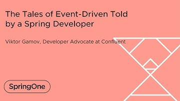 The Tales of Event-Driven Told by a Spring Developer