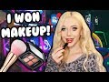 I WON MAKEUP FROM THE ARCADE!!