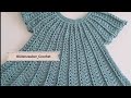 How to crochet baby frock new design