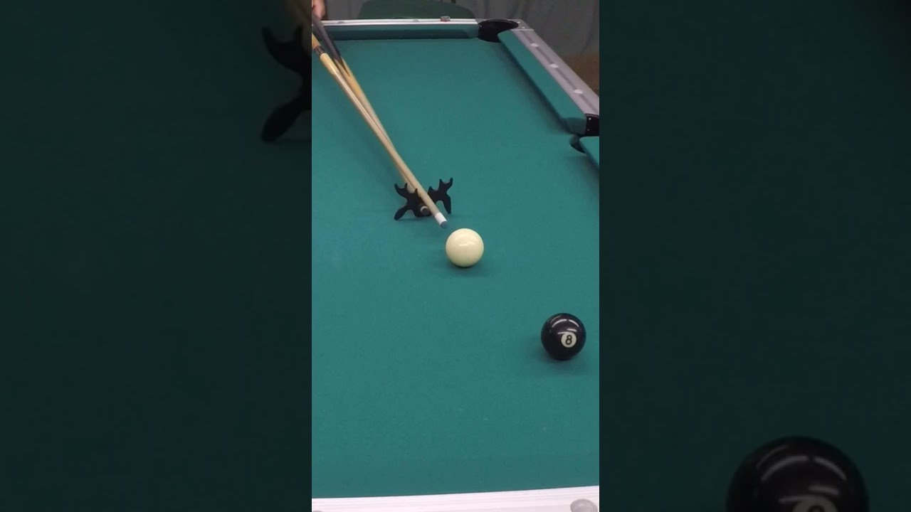Image of video the Online Pool Lessons. How to use a Bridge Extension. 8-Ball, 9-Ball, 10-Ball, Straight Pool and more 22
