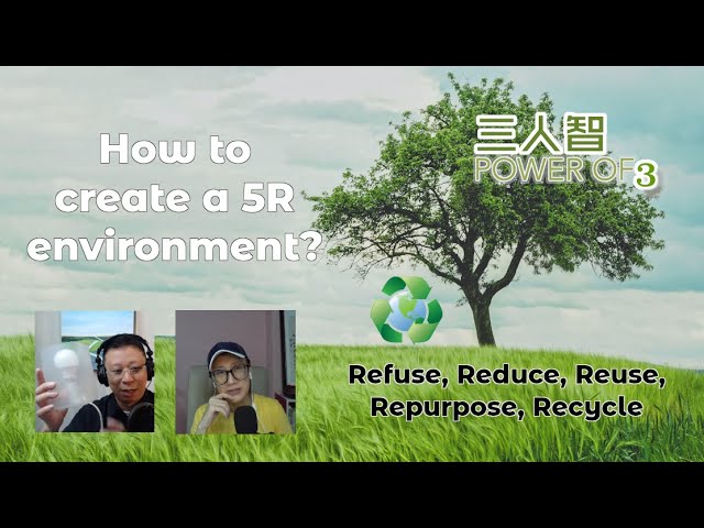 The 5 R's – Refuse, Reduce, Reuse, Repurpose, Recycle